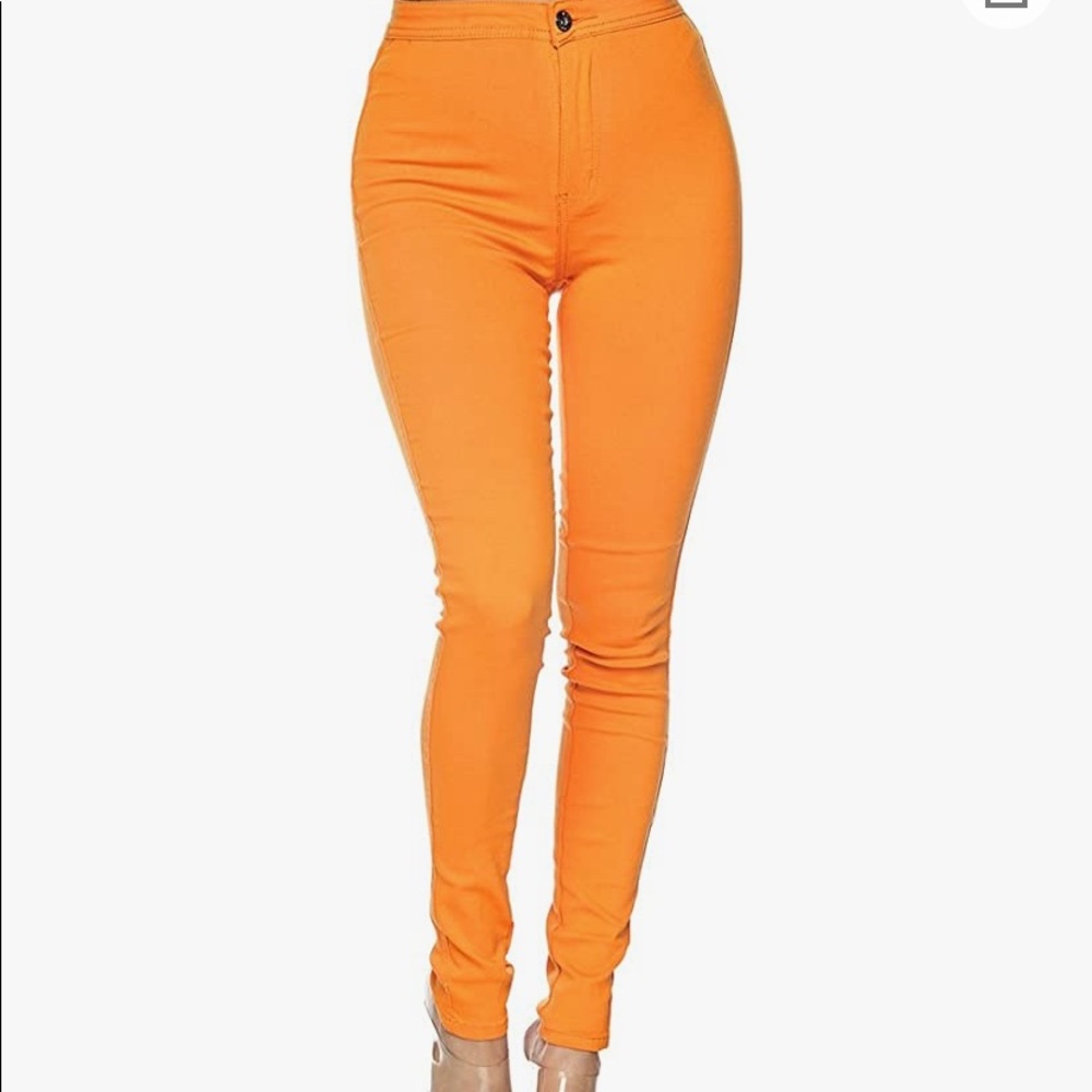 NWOT Women’s medium bright orange jeggings